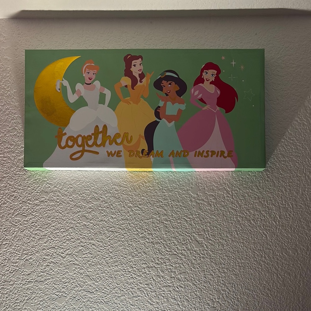 Disney Princess Wall Art - Green